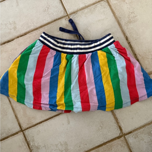 Multicolor Striped Skort with Drawstring - Picture 2 of 3